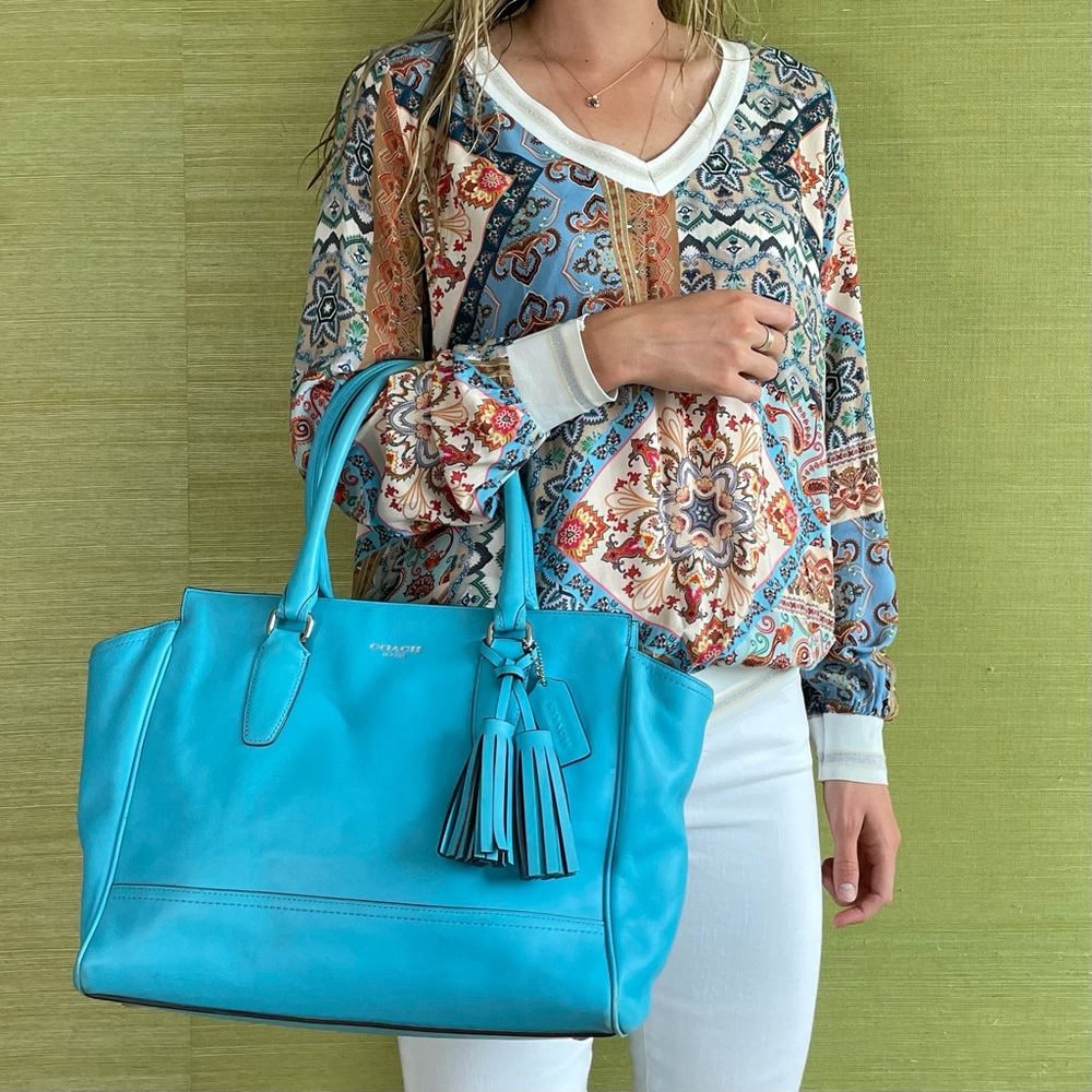 Coach Blue Tote